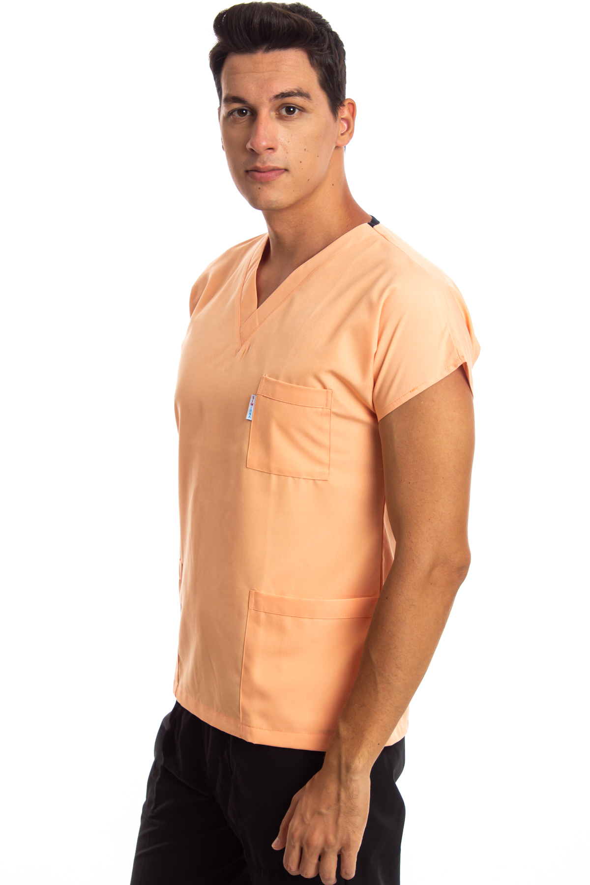 Alpaka Kavuniçi Erkek Cerrahi Doktor Hemşire Scrubs Forma Üst